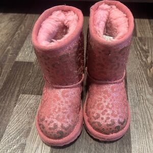 UGG Pink Glitter Leopard Boots